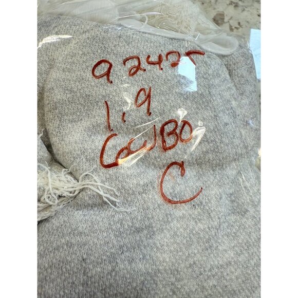 Sundance Gray  Sweater Dress Layered lace  Hem L Western Festival Fairy Grunge - Picture 10 of 10